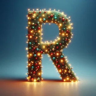 Christmas tree lights — litera R