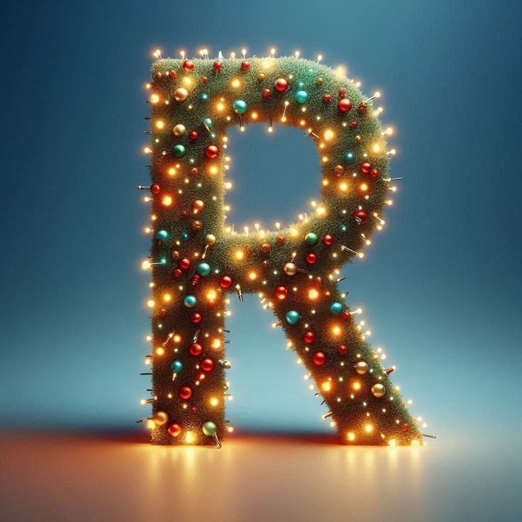 Christmas tree lights — litera R