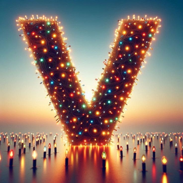 Christmas tree lights — litera V