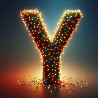 Christmas tree lights — litera Y