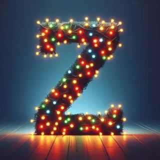 Christmas tree lights — litera Z