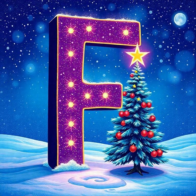 Christmas tree — litera F