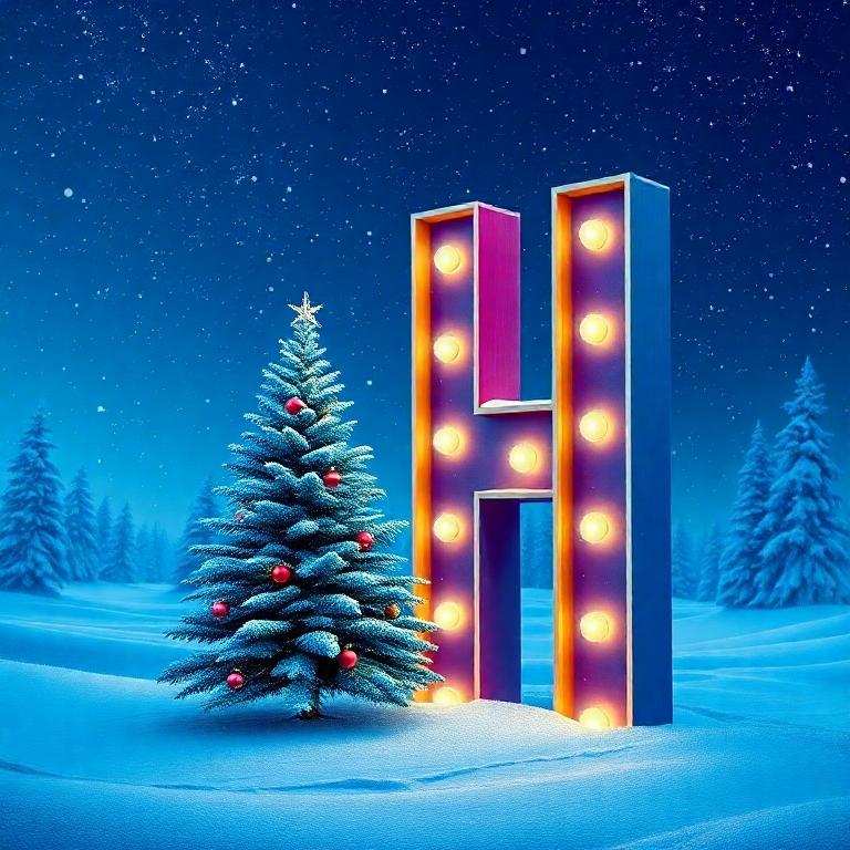 Christmas tree — litera H