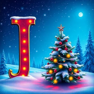 Christmas tree — litera J