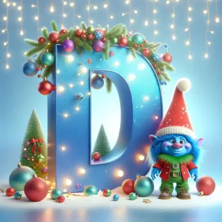 Christmas Troll — litera D