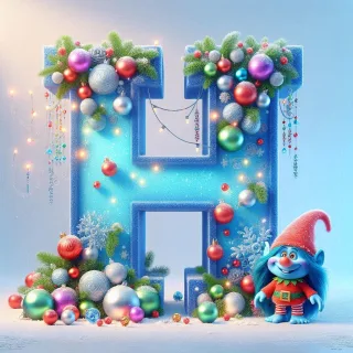 Christmas Troll — litera H