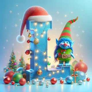 Christmas Troll — litera L
