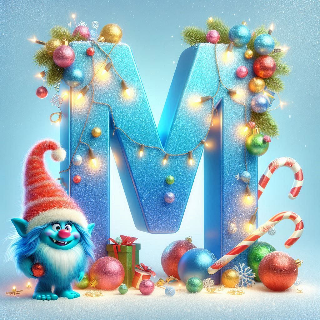 Christmas Troll — litera M