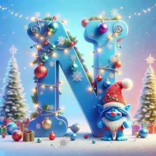 Christmas Troll — litera N