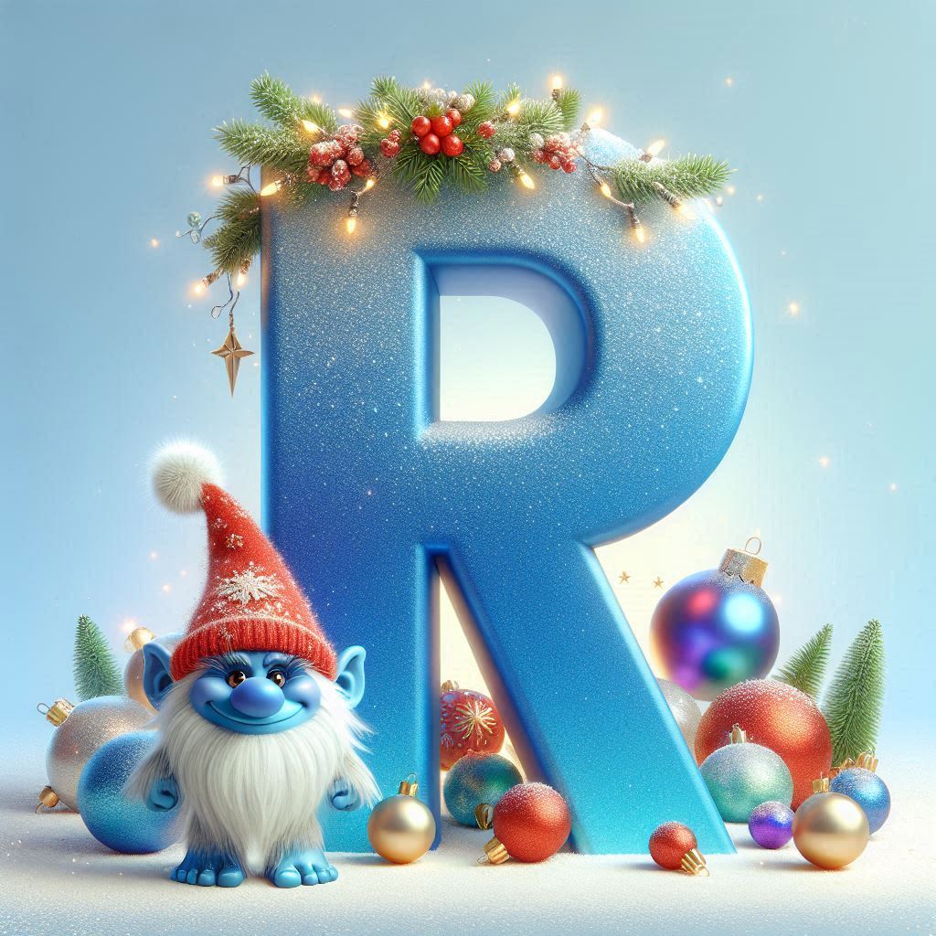 Christmas Troll — litera R