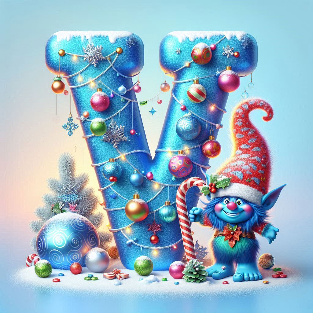 Christmas Troll — litera V