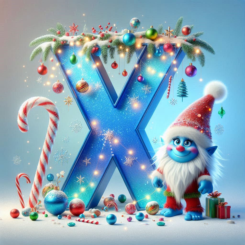Christmas Troll — litera X
