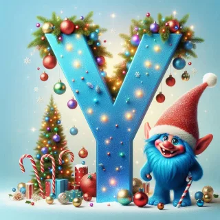 Christmas Troll — litera Y