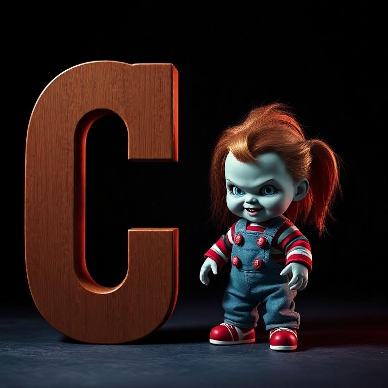 Chucky doll — litera C
