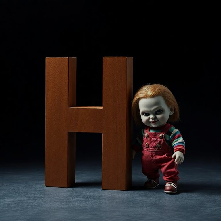Chucky doll — litera H