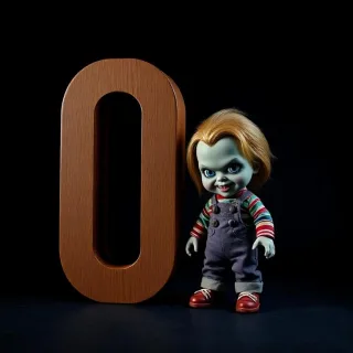 Chucky doll — litera O