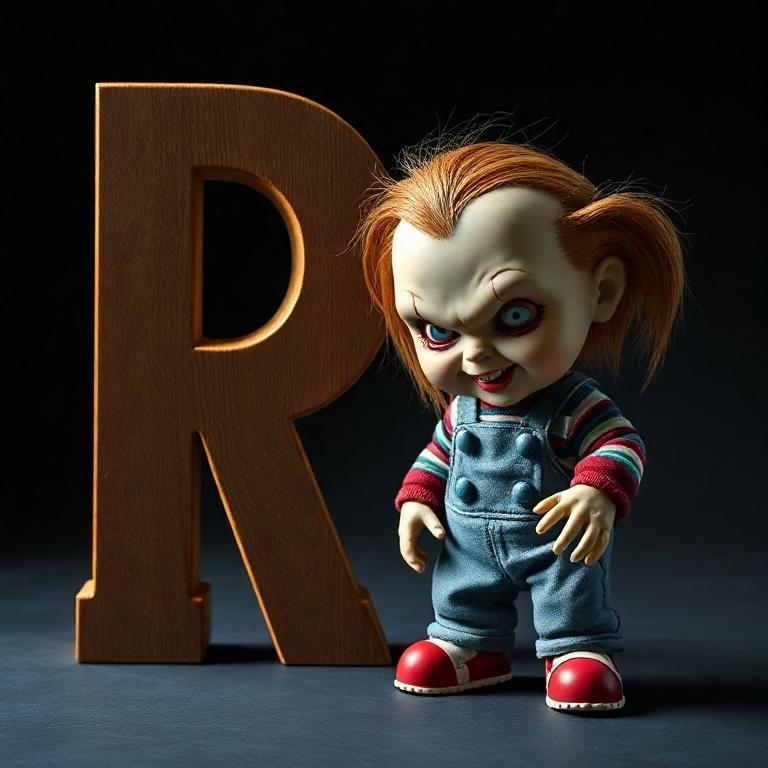 Chucky doll — litera R