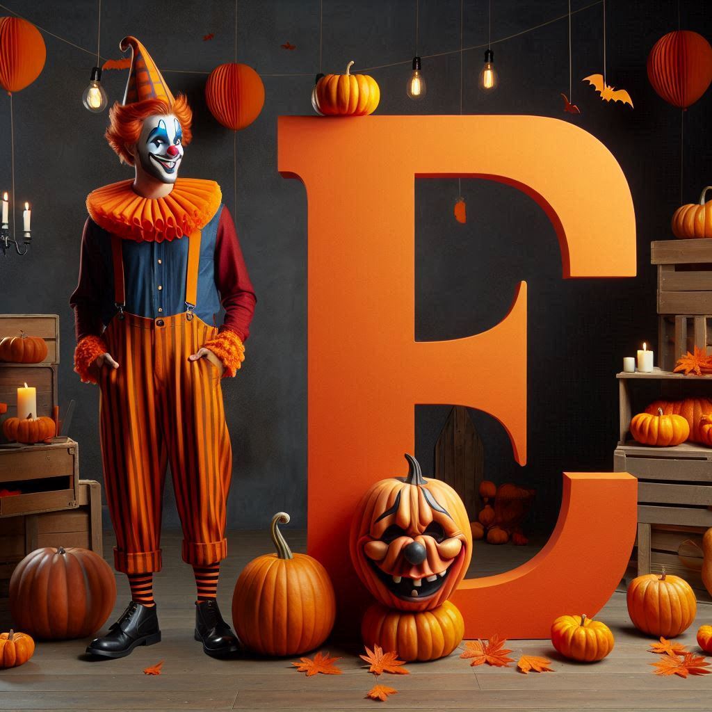 Clown 2 — litera E (wariant 2)