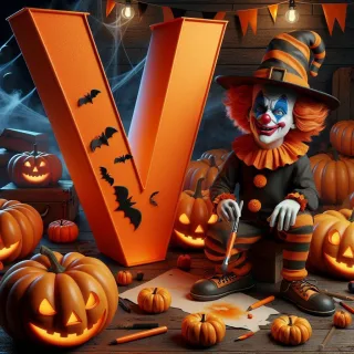 Clown 2 — litera V (wariant 2)