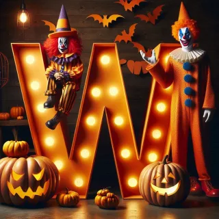Clown 2 — litera W (wariant 2)