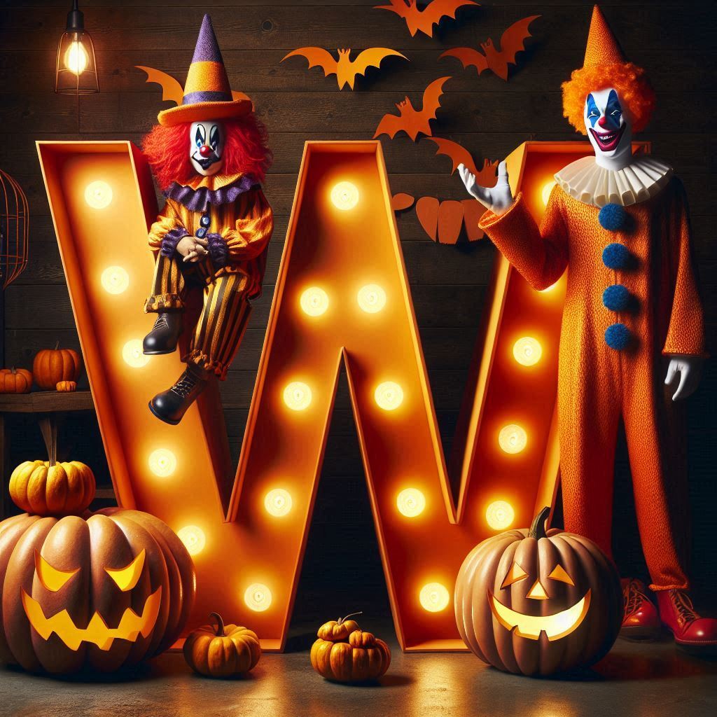 Clown 2 — litera W (wariant 2)