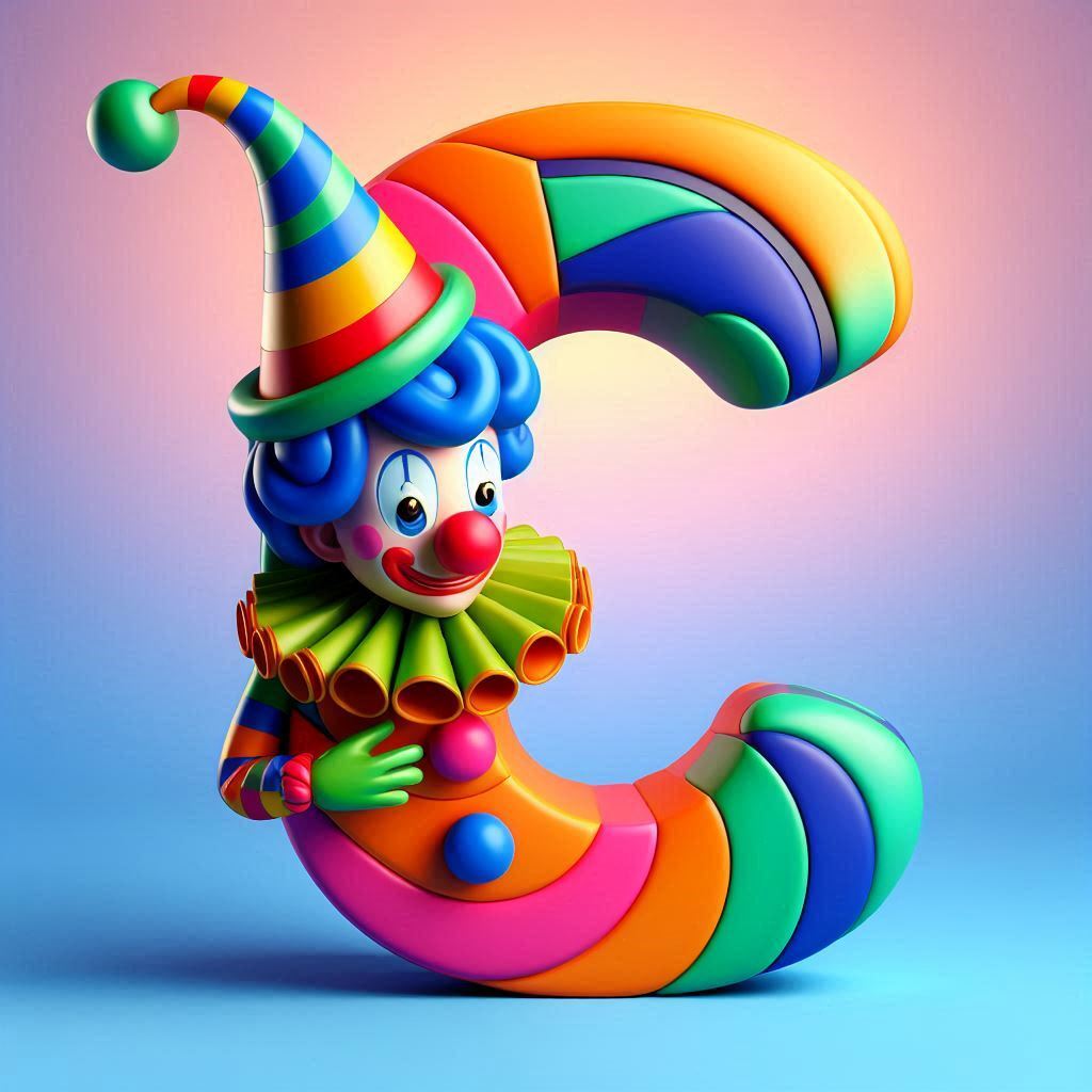 Clown hat — litera C