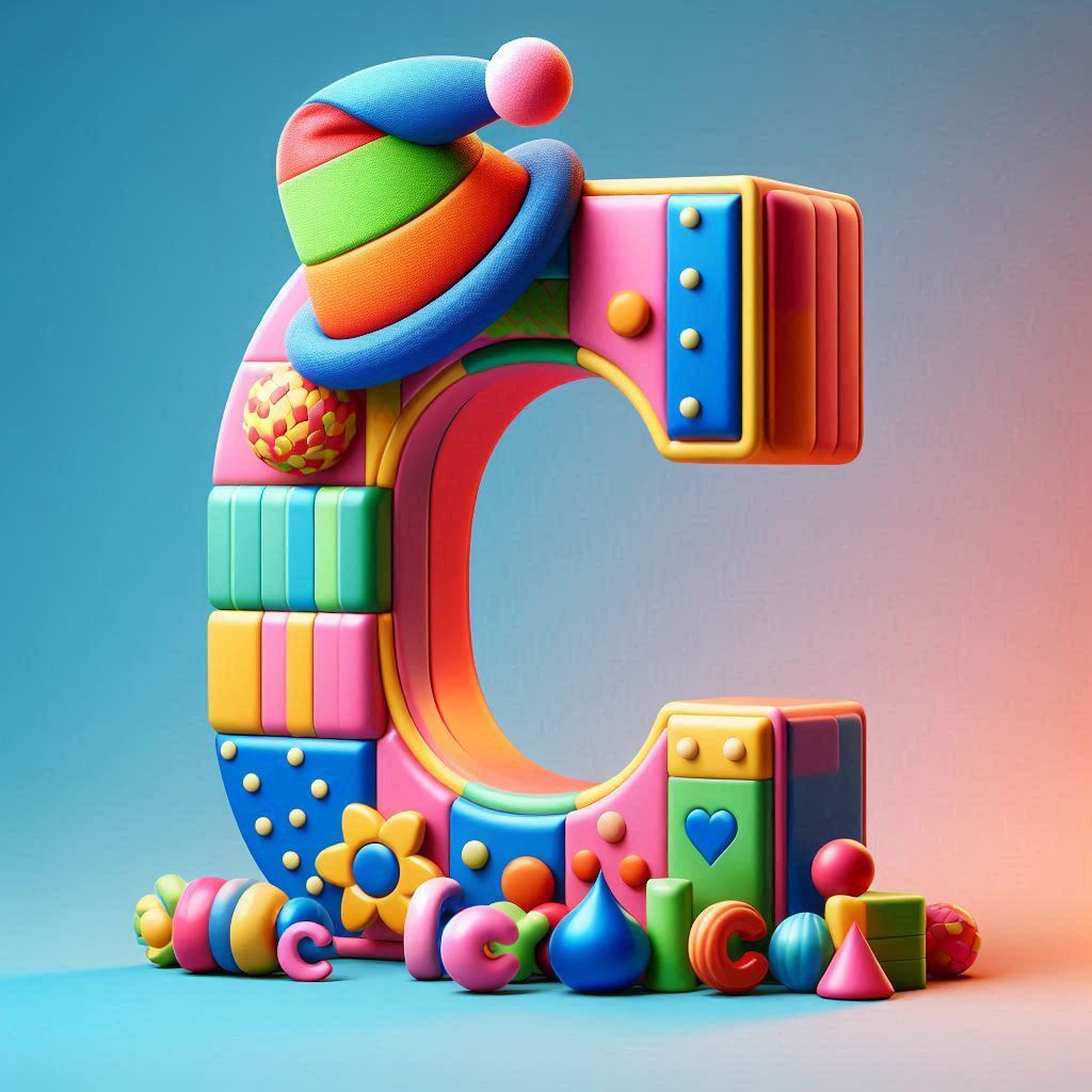 Clown hat — litera C (wariant 2)