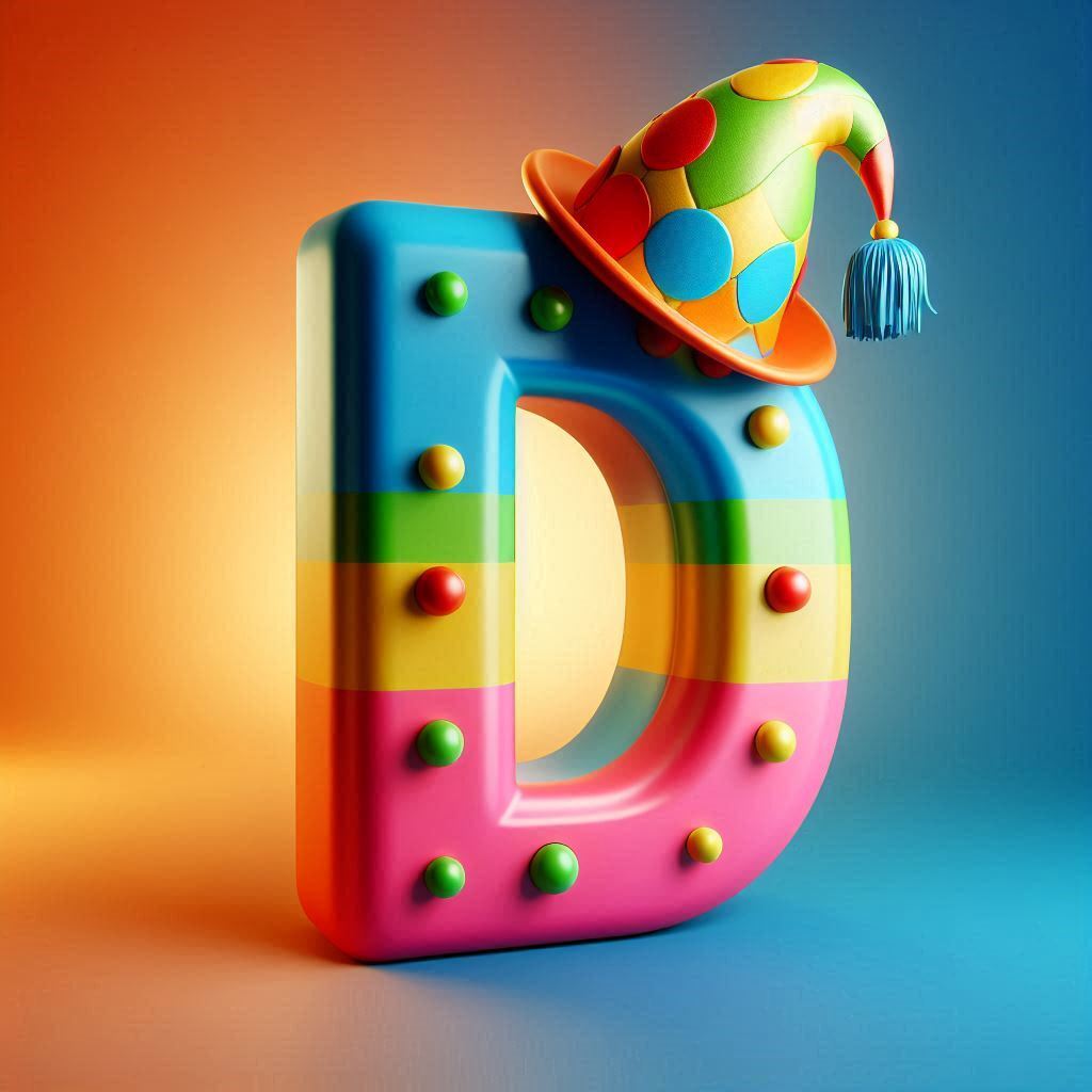 Clown hat — litera D