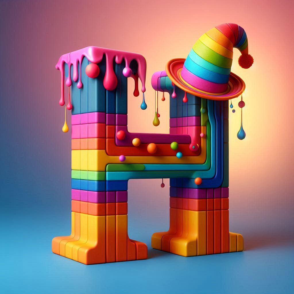 Clown hat — litera H (wariant 2)