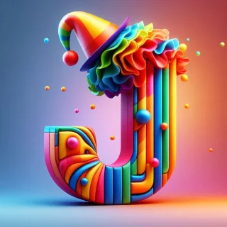 Clown hat — litera J