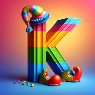 Clown hat — litera K