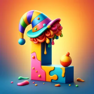 Clown hat — litera L (wariant 2)