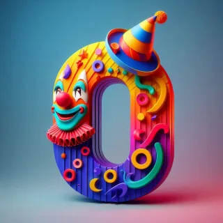 Clown hat — litera O