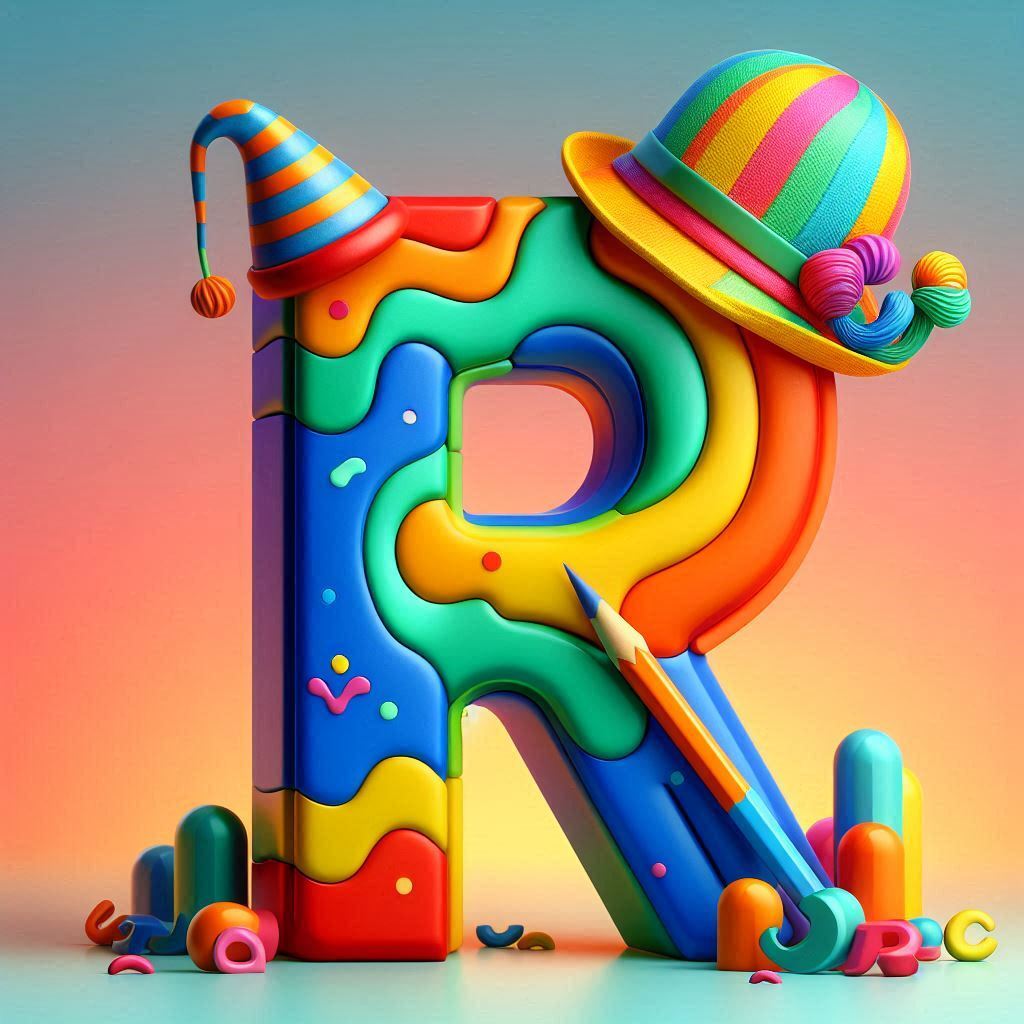 Clown hat — litera R