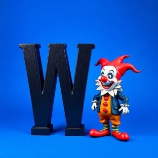 Clown — litera W