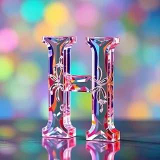Colored glass 2 — litera H