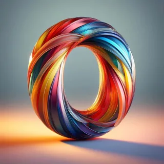 Colored glass — litera O