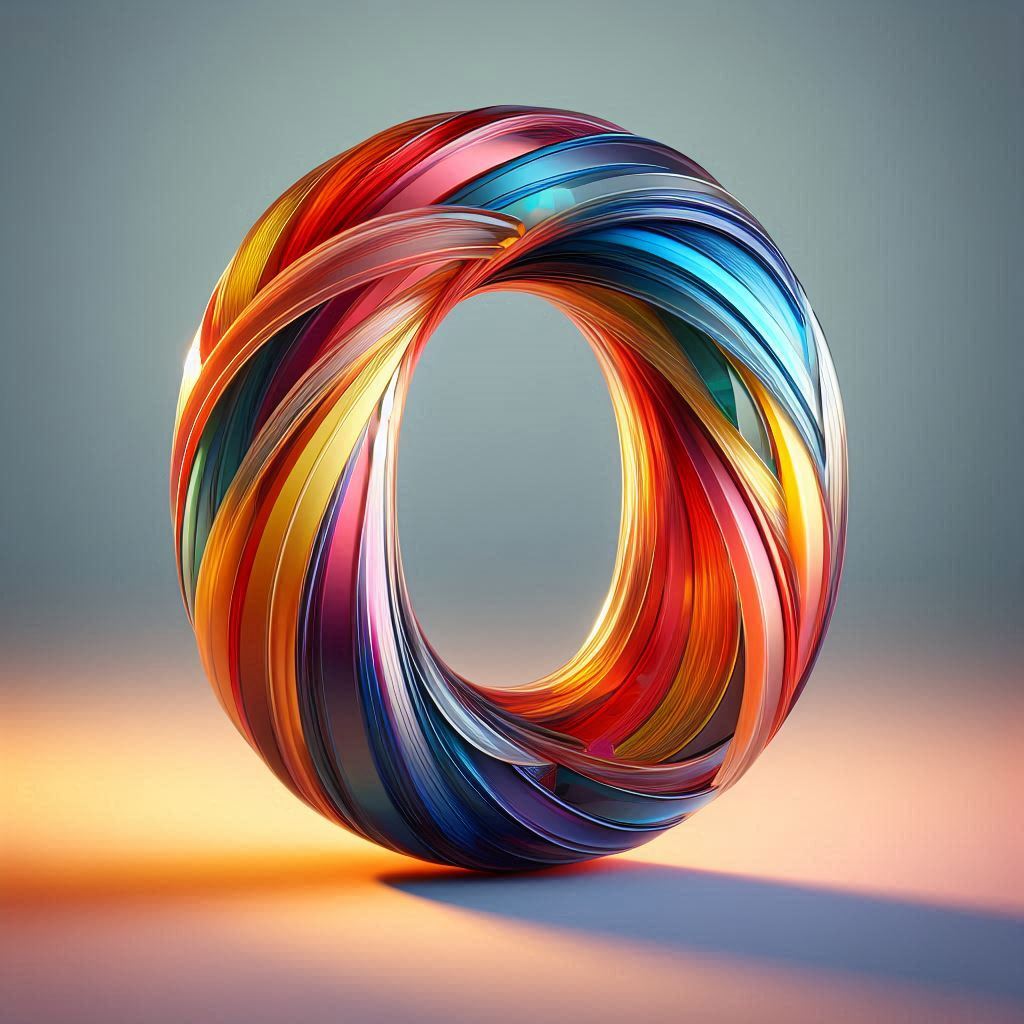 Colored glass — litera O