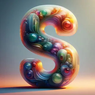 Colored glass — litera S