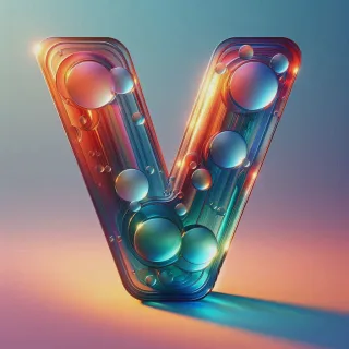 Colored glass — litera V