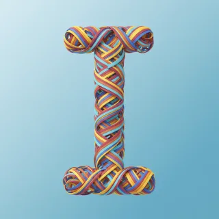 Colored ribbons — litera I