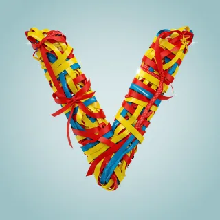 Colored ribbons — litera V