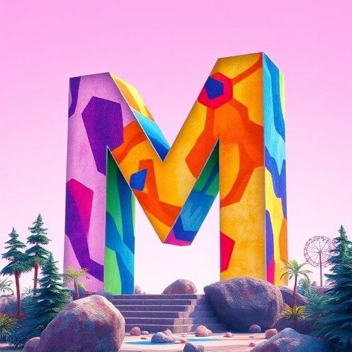 Colorful 5 — litera M
