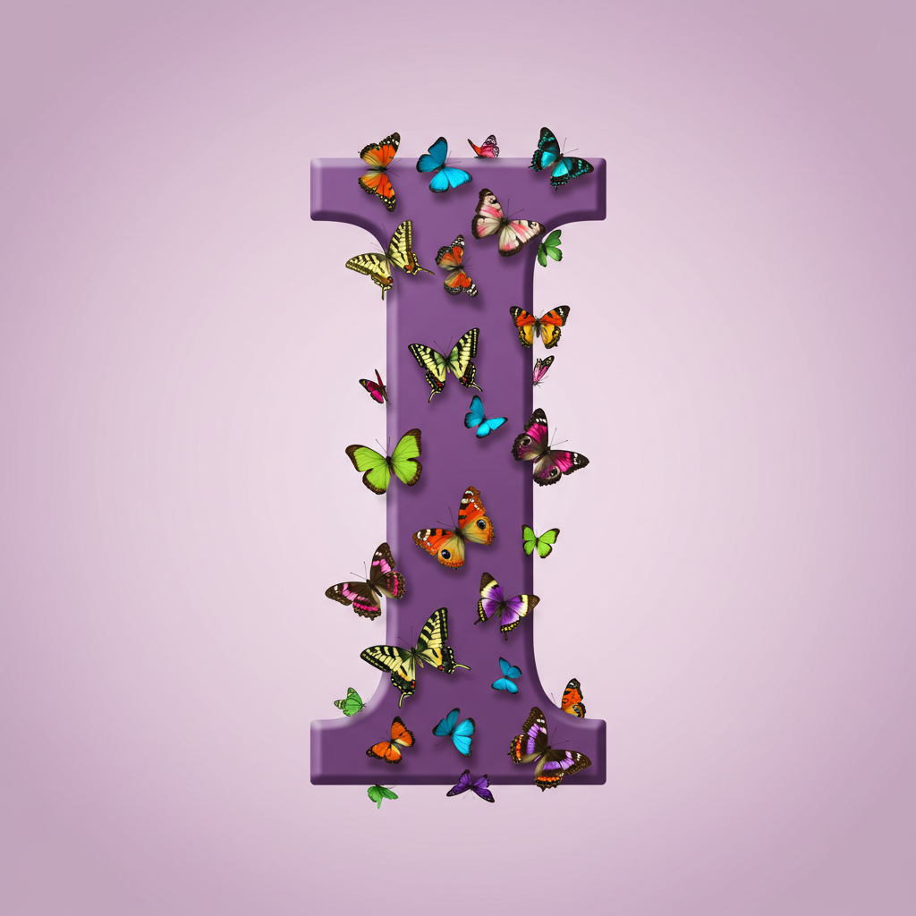Colorful butterflies — litera I