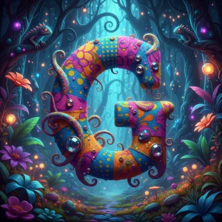 Colorful fabric — litera G