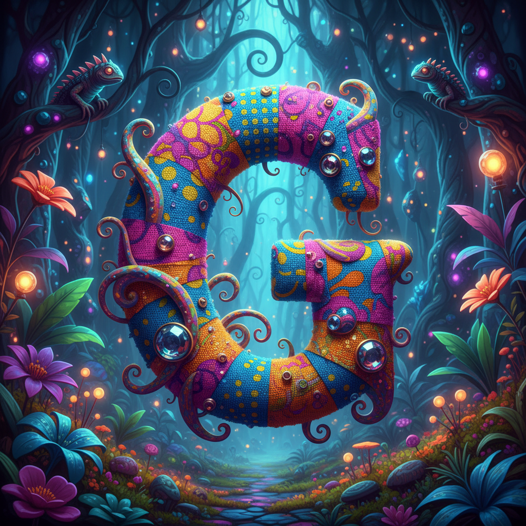 Colorful fabric — litera G