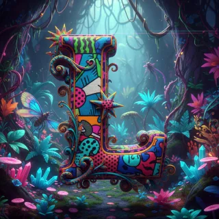 Colorful fabric — litera L