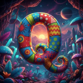 Colorful fabric — litera Q