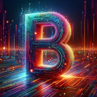 Colorful Matrix 2 — litera B (wariant 2)