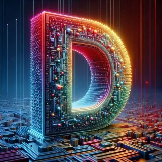 Colorful Matrix 2 — litera D (wariant 2)